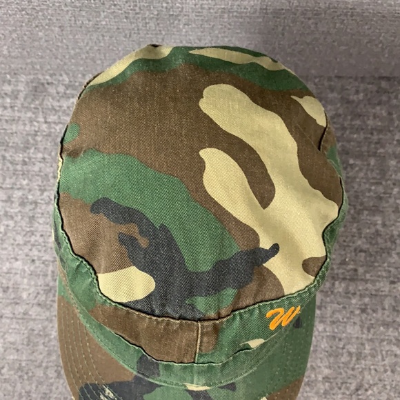 Wyoming Distressed Cadet Hat Unisex OSFM Camouflage Adjustable Strapback by HG - Picture 6 of 13